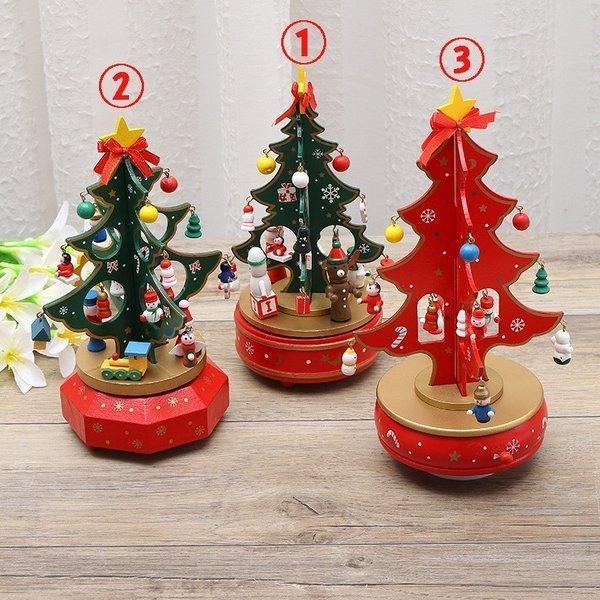 クリスマス クリスマスツリー 木製 オルゴール 部屋飾り デーブルツリー ミニ 卓上 テーブル オーナメント デコレーションツリー プレゼント Ldha80a40 ナギサ 通販 Yahoo ショッピング
