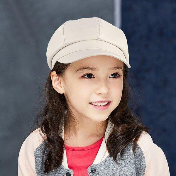 キッズキャスケット女の子帽子子供用フェルト帽無地子供用キャスケット帽厚手男の子キャップ八角帽つば付き Ldhc ナギサ 通販 Yahoo ショッピング