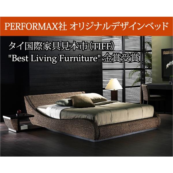 アジアンベッド。 ベッド セミダブル ローベッド 高品質 ウォーターヒヤシンス