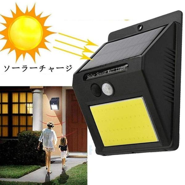 ソーラーライト センサーライト 人感センサーライト 屋外 60led Cob 防水 防犯 駐車場 玄関 カーポート 屋外用 充電池式 明るい 送料無料 Buyee 日本代购平台 产品购物网站大全 Buyee一站式代购 Bot Online