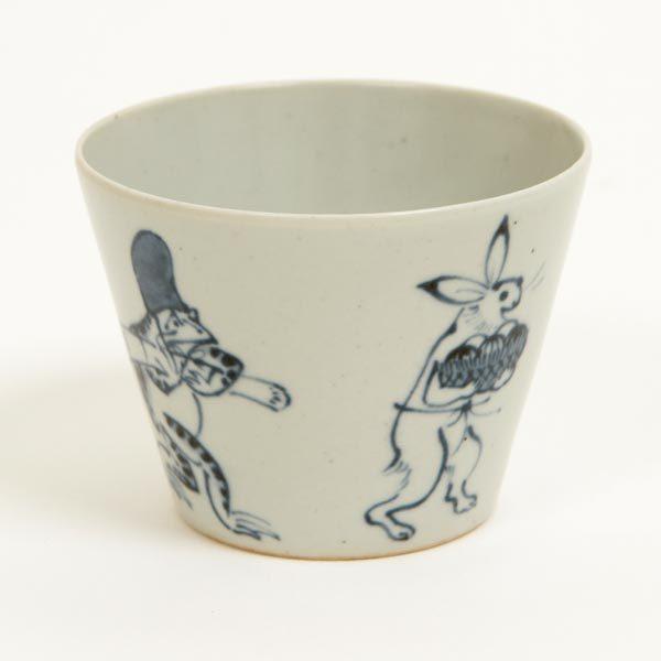 鳥獣戯画 そばちょこ BARBAR 未使用A品】そば猪口 鳥獣戯画 BAR BAR