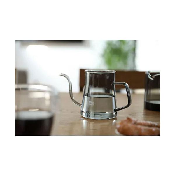 CB JAPAN QAHWA コーヒーケトル 耐熱ガラス 電子レンジでお湯が沸かせるコーヒーケトル 細口 ドリップポット ガラスケトル ハンドドリップ コーヒーポット