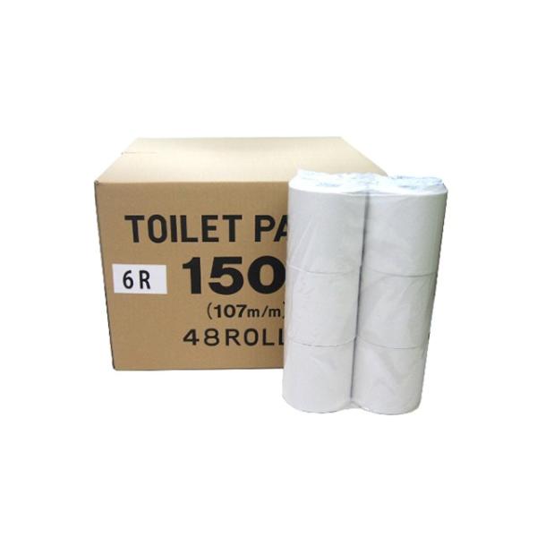 人気ブランドバ40代 林製紙 業務用トイレットペーパー ソフトシングル 芯なし150m 6 業務用紙製品