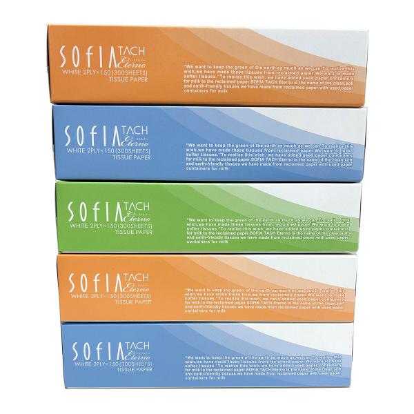 箱ティッシュ マスコー製紙 ソフィアタッチエテルノ ボックス