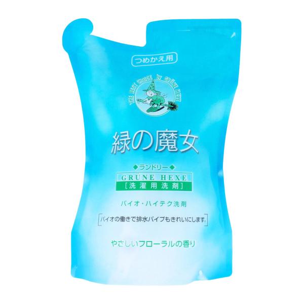 ミマスクリーンケア 緑の魔女 ランドリー バイオハイテク洗剤 やさしいフローラルの香り 詰替用 500mL X3パック 爆買