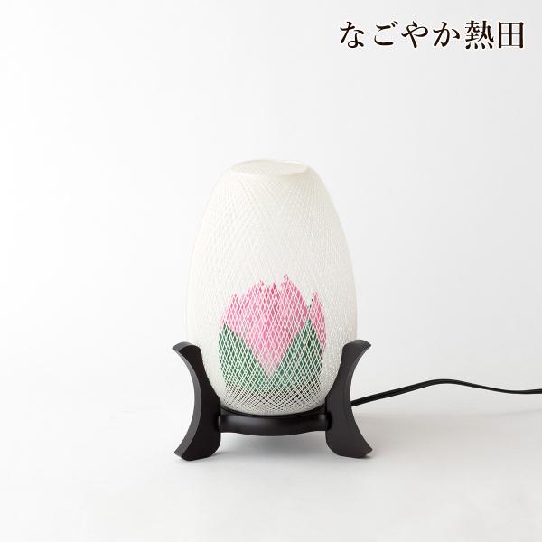 ミニ 盆提灯 蓮華 木製 かわいい 24センチ モダン ミニサイズ コード式 霊前灯 灯籠 初盆 新盆 お盆 国産 仏壇 仏具
