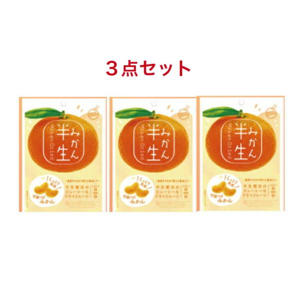 ドウシシャ しっとり食感 ドライフルーツ 半生フルーツ みかん 75g ×3袋