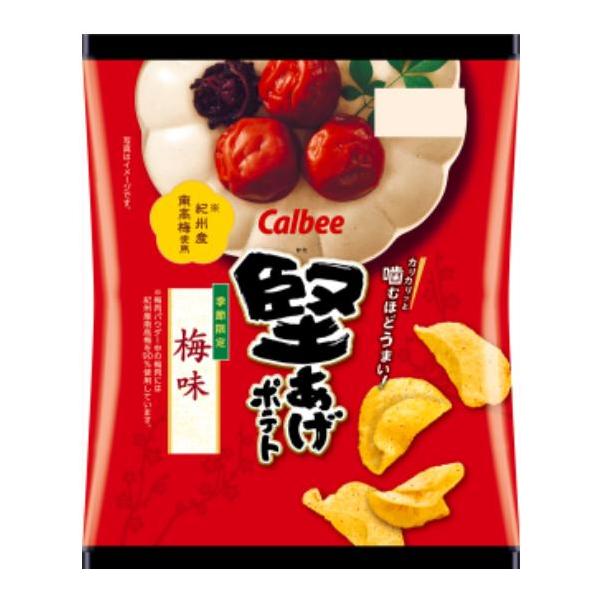 カルビー 堅あげポテト 梅味 60g×12袋