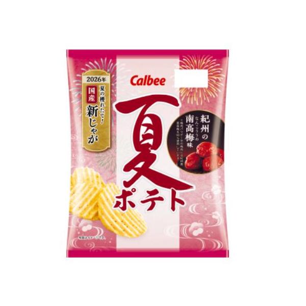 カルビー夏ポテト 紀州の南高梅味60g×12袋