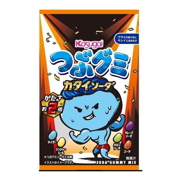 春日井製菓 つぶグミ カタイソーダ 70g×6袋