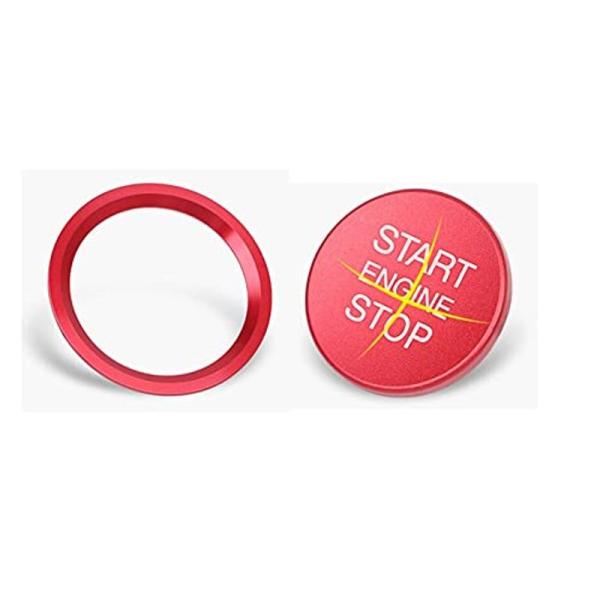 オートスタイル Autostyle Start/Stop ボタン＆リング レッド for アウディ ・A4(B9)・A5(B9)・A6(C7