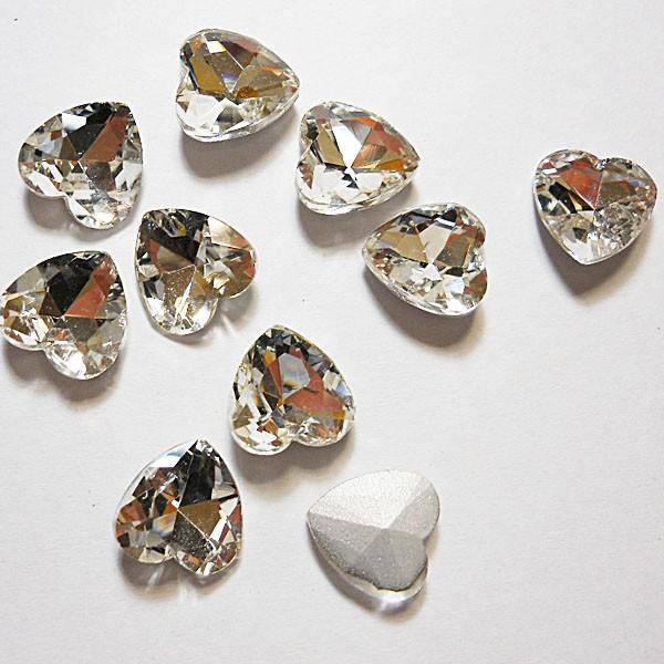 高級ガラスファンシーストーン ビジューラインストーン45 クリスタル ハート 12mm 1粒 スワロフスキーの代替品に メール便ok Ds 45 Yx 66 3 Nailicious ネイリシャス 通販 Yahoo ショッピング