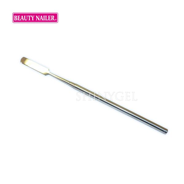 ジェルを混ぜたり、グリッターとジェルを混ぜる際などに使用する、ジェルスパチュラです。●熱湯消毒やアルコール消毒可能。