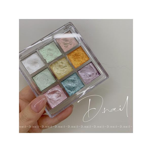 D Nail 水彩パレット Fresh Pastel(フレンチ パステル) 9色