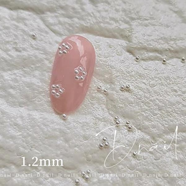 D.nail ビジューパール ホワイト 1.2mm : ネイルワールド - 通販