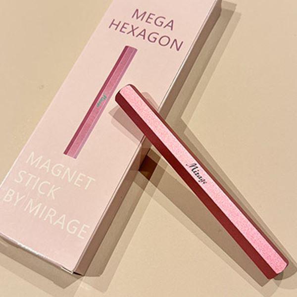超強力な磁力でデザイン自由自在！！六角形でコロコロ転がらなずにスムーズな施術が叶うやり手で可愛い最強マグスティック。本体：１２０ｍｍ×１２ｍｍ