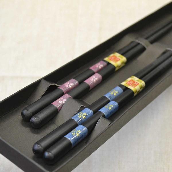 【(食洗機対応)水月花 ペアセット (箱入 スベリ止め)】マツコの知らない世界 若狭塗箸 ペアギフトお祝 箸 食洗機 送料込 お箸セット