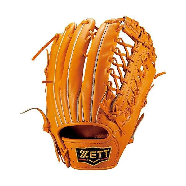 Zett ゼット 野球 送料無料 硬式 グラブ グローブ プロステイタス 右投用 オレンジ 5600 Bprog87 外野手