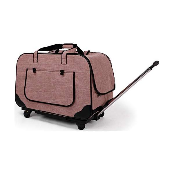 Sun 人気ブランド Ruck サンルック ペットキャリー バッグ キャリーカート 小型犬 中型犬 手提げ可 Sr Pcr01 Br ブラウン キャスター付き