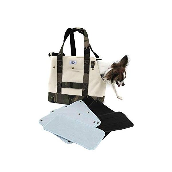Entrambi ペットバッグ 冷感温感マット 犬 猫 キャリー ひんやり 選択 暖かマット バッグ 小型犬 スリング トート 中型犬