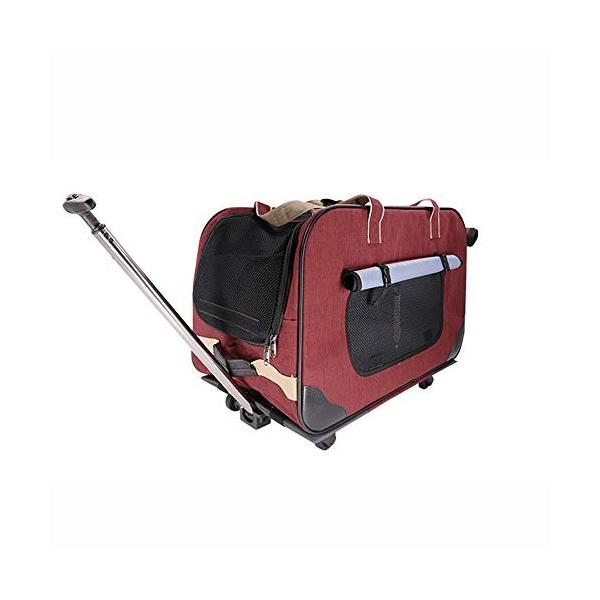 Ichii 犬猫兼用キャリーカート キャスター付き 中型犬 大型犬対応 キャリー 犬用キャリーバッグ 犬 17kgまで セール価格 鞄 コンテナ ペット キャリー