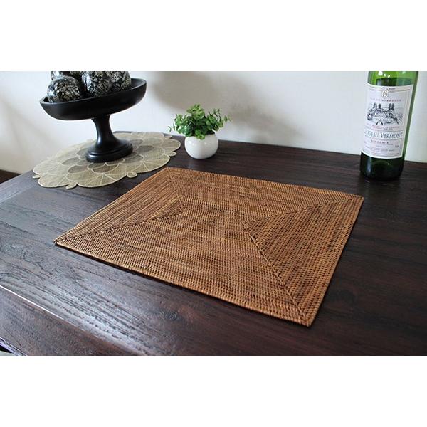 アタ ランチョンマット スクエア 角型 40×30cm : アジアンインテリア