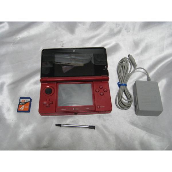 ニンテンドー3ds 本体 フレアレッド 直営店 箱付き 中古 すぐに遊べるセット