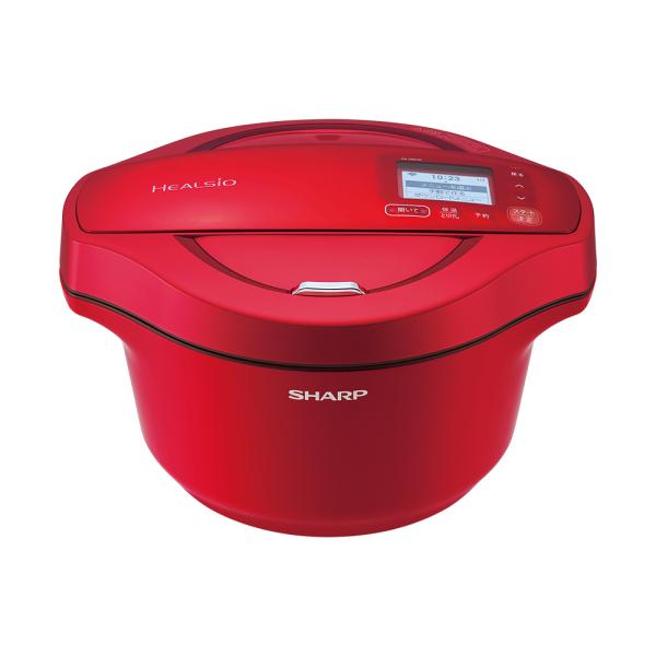 店頭展示品 SHARP 水なし自動調理鍋 KN-HW24F-R 2.4 ヘルシオ SHARP ヘルシオ ホットクック 水なし自動調理鍋 2.4L KN-HW24F-R