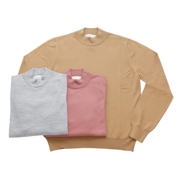 GRAN SASSO グランサッソ [秋冬] 12G メリノウール モックネック 