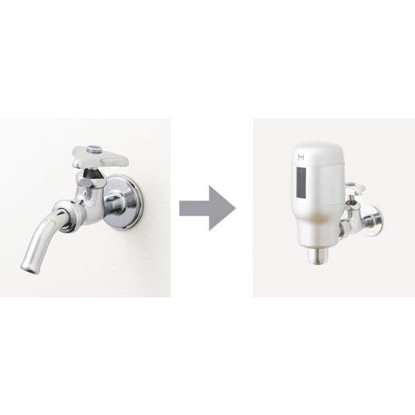 ミナミサワ FMNH フラッシュマン ノンタッチ 横水栓用 吐水口回転形