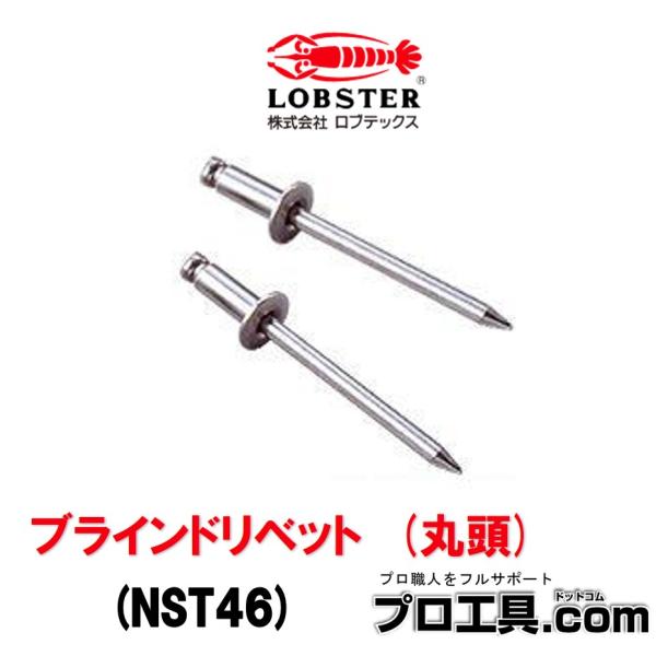 LOBSTER ブラインドリベット 丸頭 NST NST46 LOBSTER ロブテックス