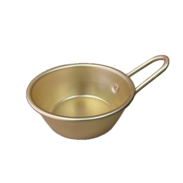 【5個セット】 アルミ製　手付　マッコリカップ　11cm　13cm　ゴールド　シルバー　前川金属工業所　レトロ　シェラカップ