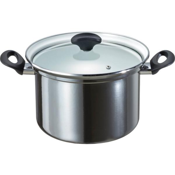 オニキスシリーズ ホーロー 深型鍋 22cm ON-22F 高木金属 IH対応