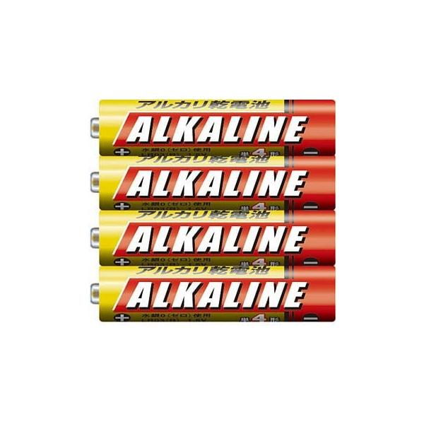 【単四形】 三菱　アルカリ　乾電池　単四　まとめ買い　４個パック×１０ 【計40個セット】 MITSUBISHI　LR03R/4S