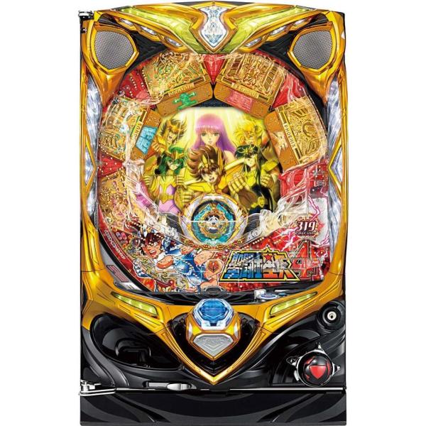 メーカー：三洋型式名：CR聖闘士星矢4WTFタイプ：ミドル継続回数：5or15R9カウント出玉数：約585個or1755個※メーカー発表値賞球数：4＆1＆3＆13大当り確率：1/319.688　高確率時1/135.6時短：大当たり終了後に1...