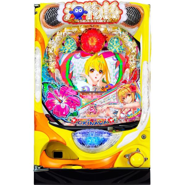 メーカー：三洋型式名：PAスーパー海物語IN沖縄5SBAタイプ：甘デジ継続回数：5or10R10カウント出玉数：約550個or約1100個※メーカー発表値賞球数：3＆2＆4＆11大当り確率：1/99.9　高確率時1/9.9時短：ST終了後に...