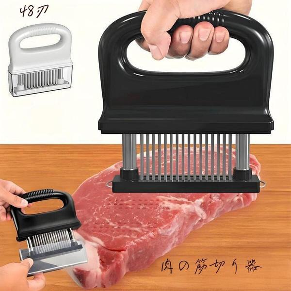 肉筋切り器 ミートテンダライザー 肉たたき お肉が柔らかくなる 48刃