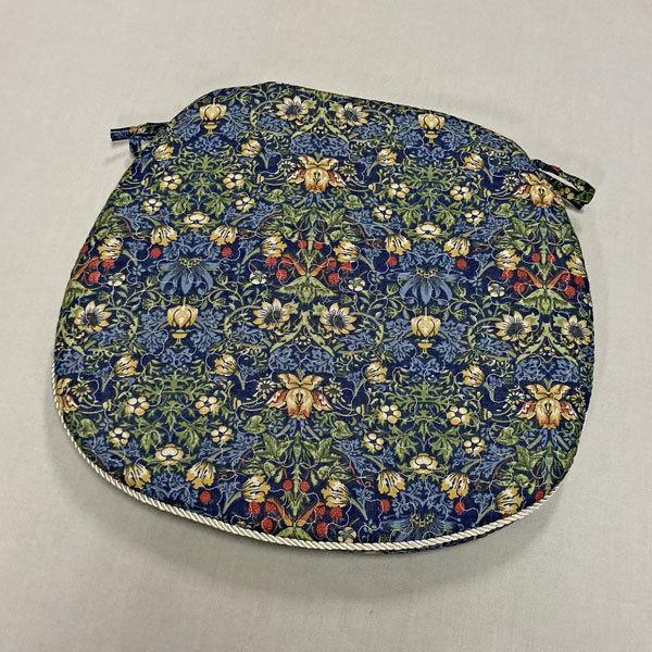 馬蹄形シートクッション TN-3199 約45×43cm ブルー : インテリア中島