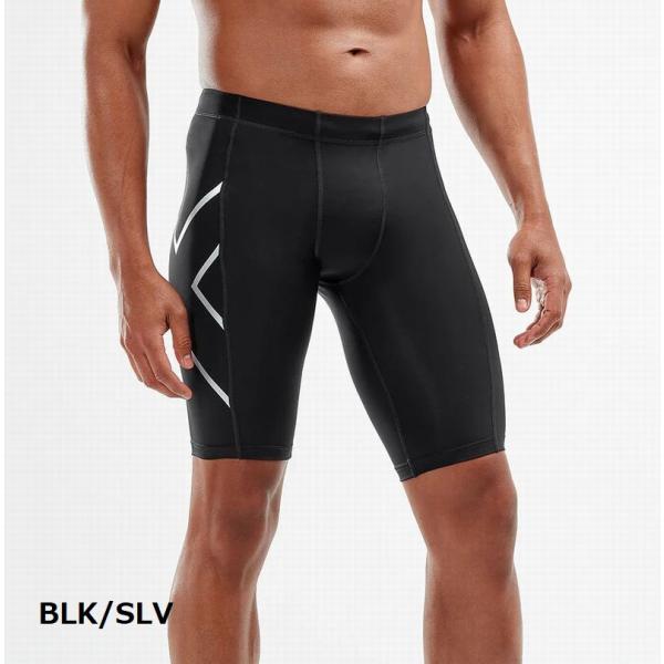 2XU /ツ―タイムズ・ユー　PWXコンプレッションショーツ MA3851B/ハーフ丈/男女共用/ユニセックス/ 段階着圧 /リカバリー/インナー/上腿/疲労軽減/安定/