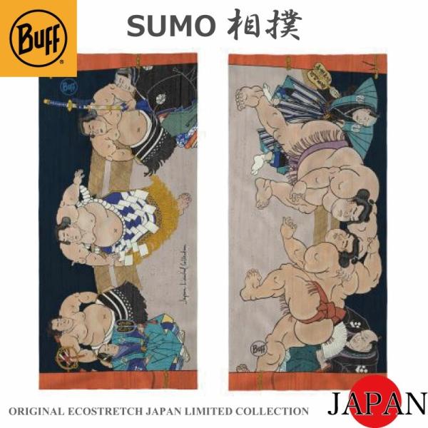 日本限定 BUFF バフ 相撲 SUMO 631053 Original Ecostretch ネックウォーマー UVカット UPF50 日本別注 和柄  多機能 ランニング アウトドア ネコポス発送