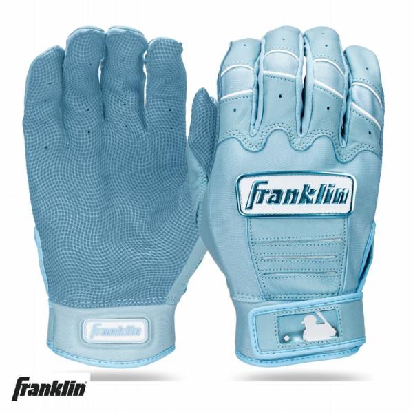 野球：Franklinフランクリン CFX ハイライト サックス SAX 20896/限定/バッティンググローブ/手袋/両手/グラブ/バチグロ/ネコポス発送/刺繍加工無料