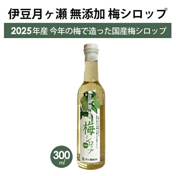 伊豆 月ヶ瀬 梅シロップ 300ml 2025年製造 月ヶ瀬梅林 梅の里 無添加