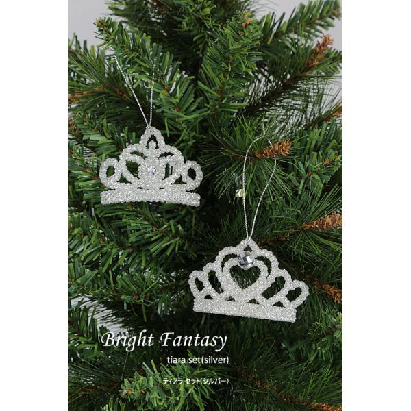 【創業70年！老舗クリスマスツリー専門店】 ブライトファンジーティアラセット（シルバー）２種セット