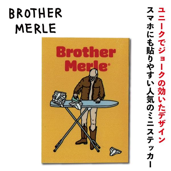 ステッカー 車 かっこいい ブランド おしゃれ スマホ BROTHERMERLE  スケーター アメリカン  カワイイ カスタム シール モバイル  010