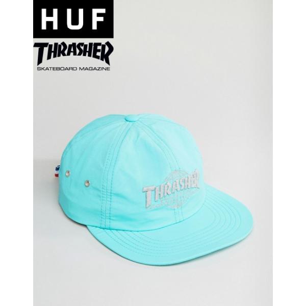 HUF（ハフ） スラッシャー コラボ キャップ メンズ グリーン 緑 