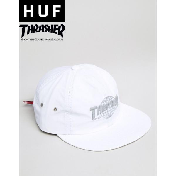 HUF（ハフ） スラッシャー コラボ キャップ メンズ ホワイト白 HUF x 