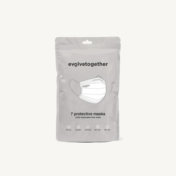 evolvetogether 【未開封】白　30 face masks pack Amazon.co.jp: Evolvetogether 30 Face Masks (Evolve Together