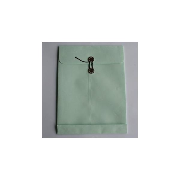 角2封筒 （252×335×マチ33mm） - Kカラー ミズイロ (紙厚: 120)(郵便番号の枠：なし)(中貼) 100 枚