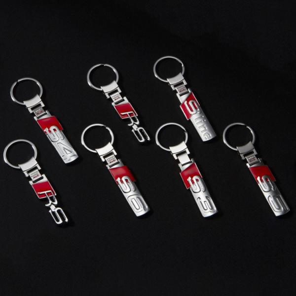 AUDI アウディ S S LINE S3 S4 S5 S6 RS RS4  キーリング (キーホルダー)  キーケース   スマートキー用 　スマートキーケー