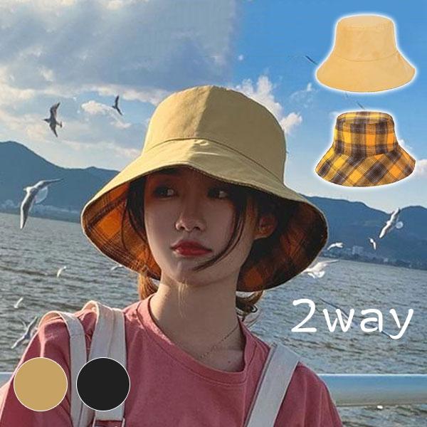 帽子 レディース Uv 2way 紫外線100 カット 折りたたみ 大きめ ハット 大きいサイズ 紐付き Uvカット 春 夏 つば広 ギンガムチェック 26aprvfsm01 中島ストアー 通販 Yahoo ショッピング